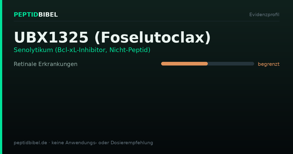 Evidenzprofil von UBX1325 (Foselutoclax): Einstufung der untersuchten Endpunkte